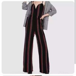 Express deep v jumpsuit